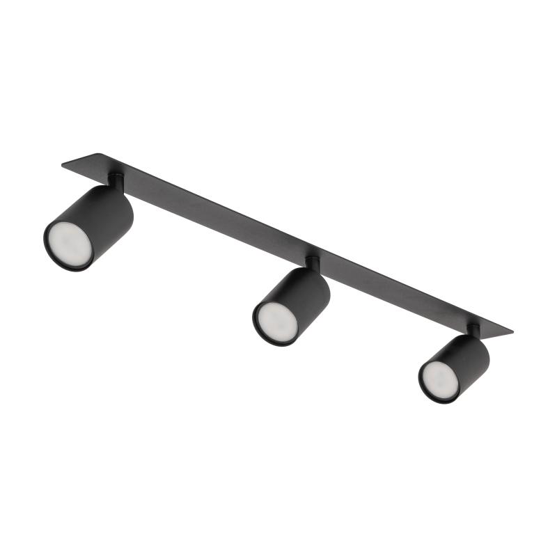 Nex black 3XGU10 lampa sufitowa podtynkowa