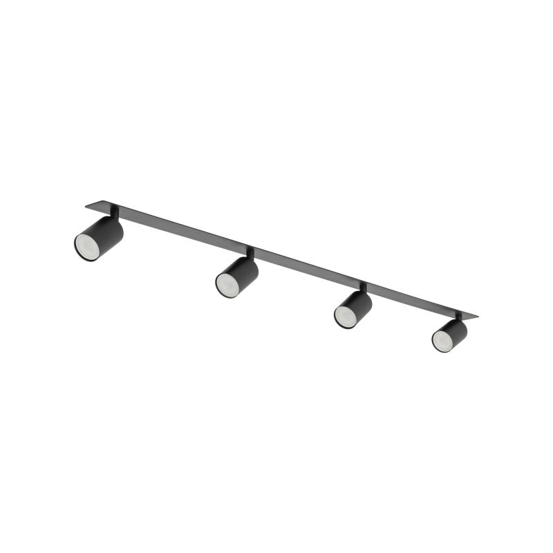 Nex black 4XGU10 lampa sufitowa podtynkowa