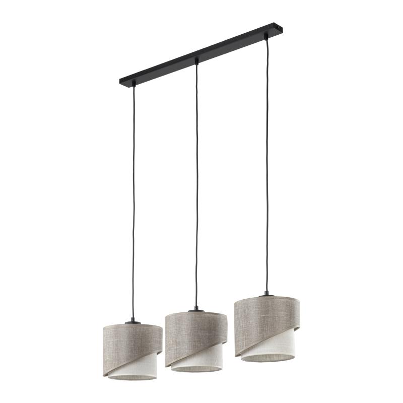 Elbrus linen lampa wisząca listwa 3XE27