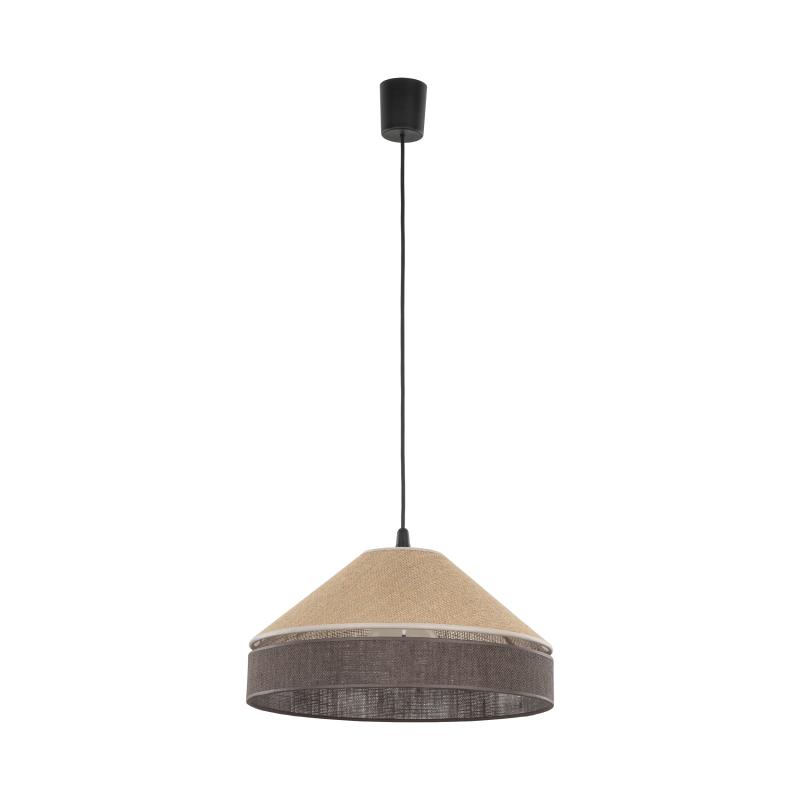 Eliss black juta lampa wiszaca 1XE27