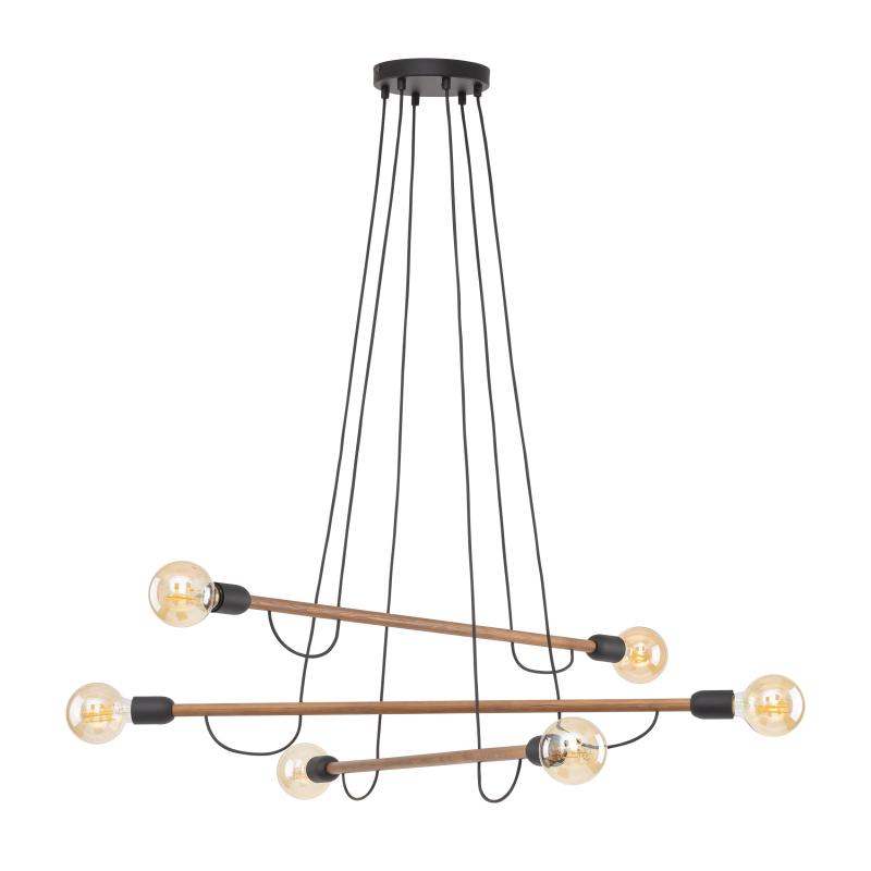 Helix wood orzech lampa wisząca 6