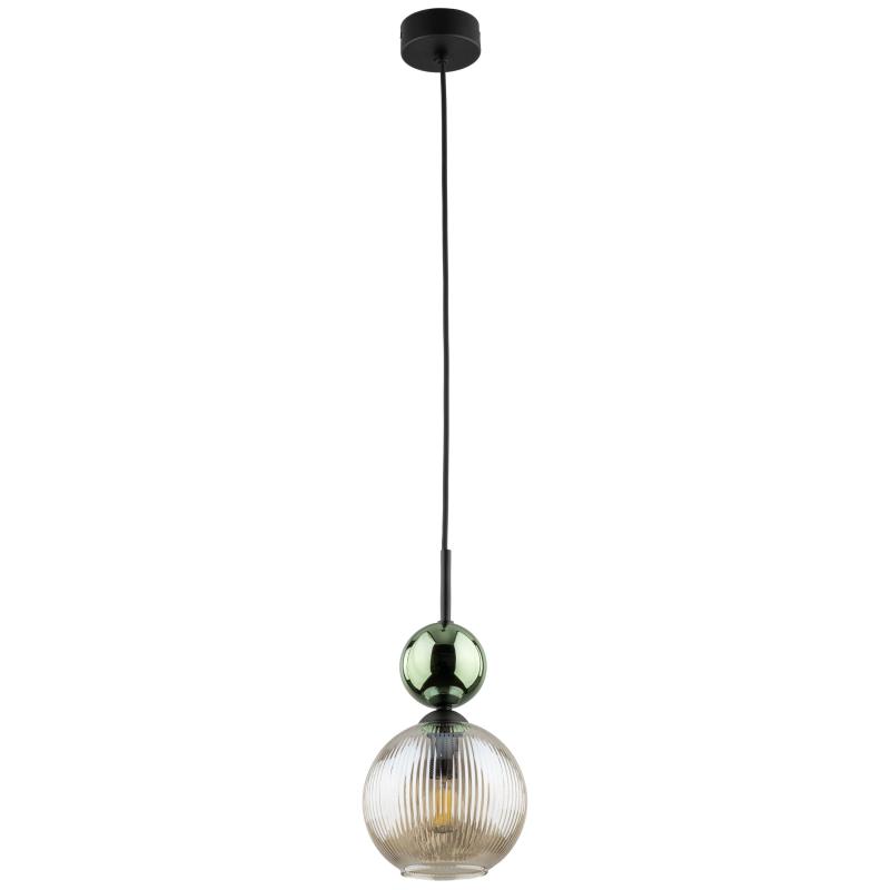 Sophia green cognac lampa wisząca 1XE14