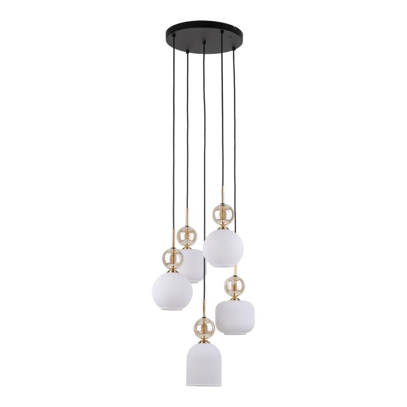 Sophia cognac white lampa wiszaca 5XE14