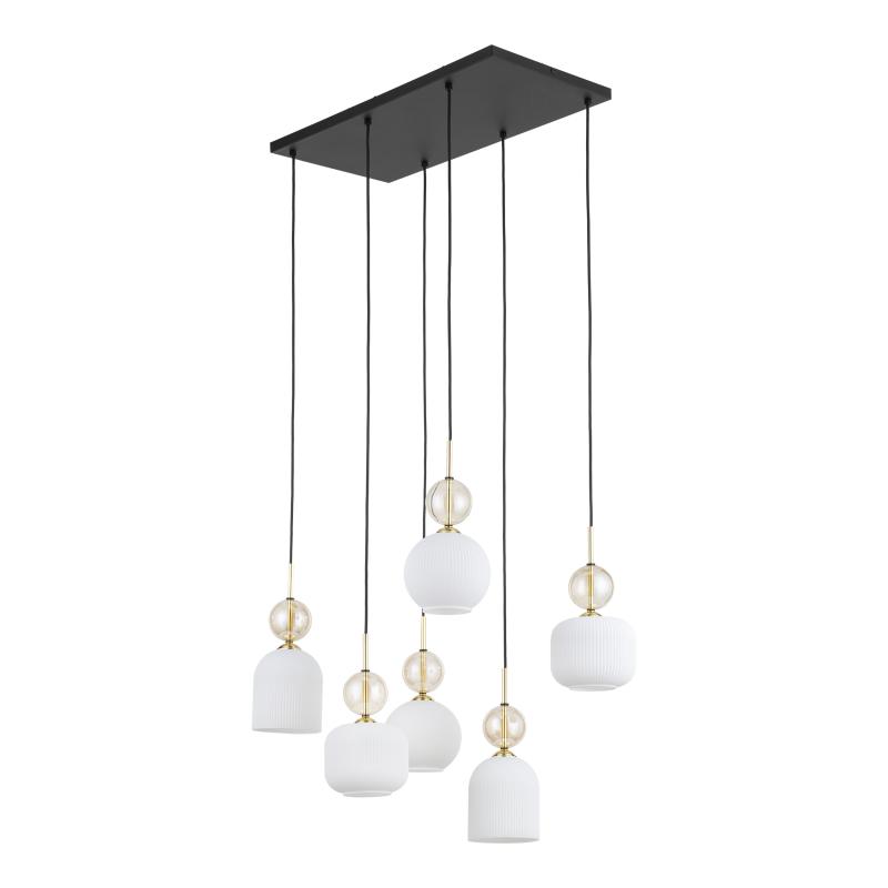 Sophia cognac white lampa wisząca 6XE14