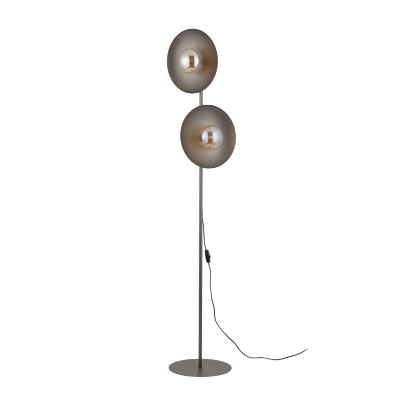 Slate new brown glass lampa podłogowa 2XG9