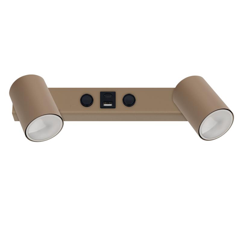 Nex sabia kinkiet 2XGU10 / USB