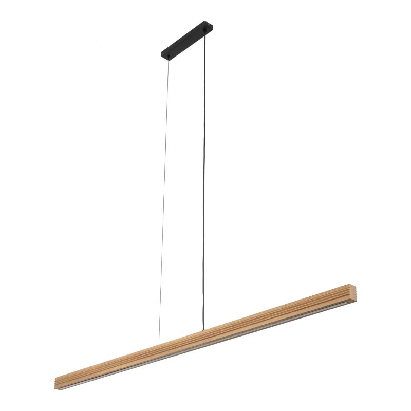 Viga wood LED sosna szczotkowana postarzana lampa wisząca