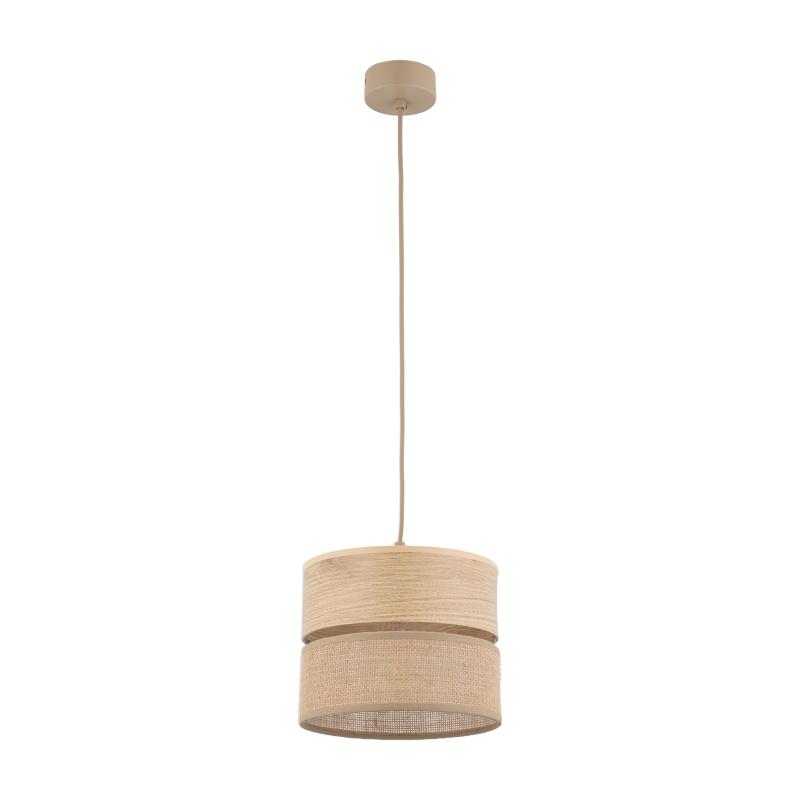 Dorma wood juta lampa wisząca 1XE27