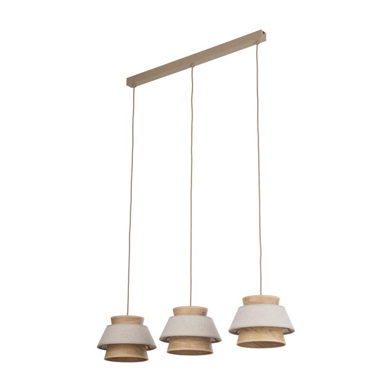 Kalum len lampa wisząca 3XE27