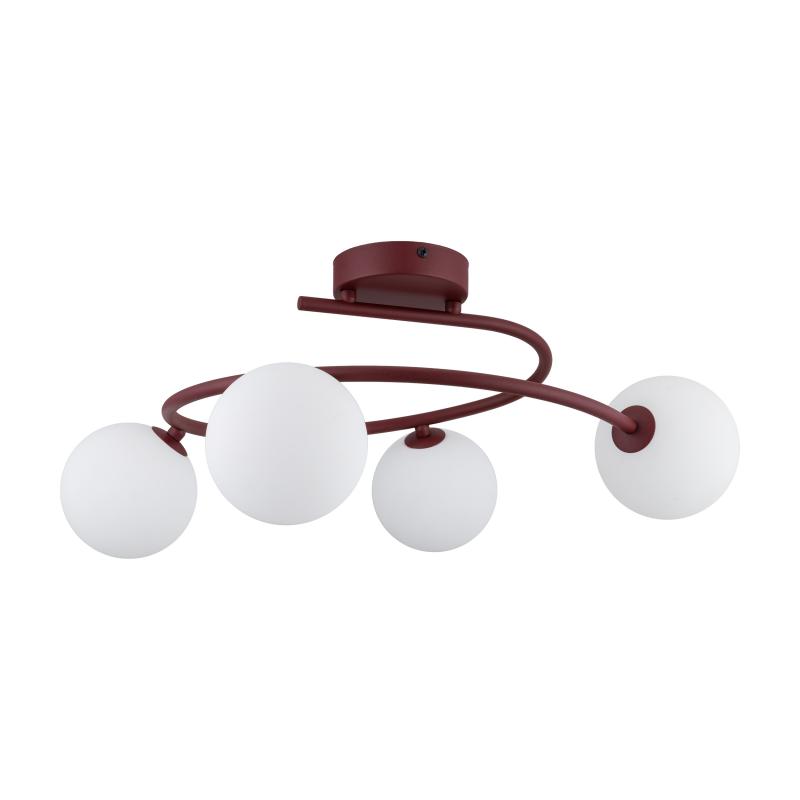 Ilsa burgund lampa sufitowa 4XG9