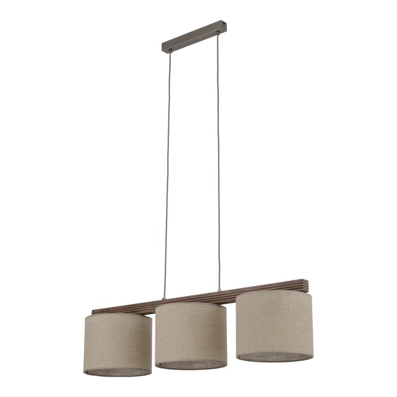 Viga shade orzech lampa wisząca 3XE27