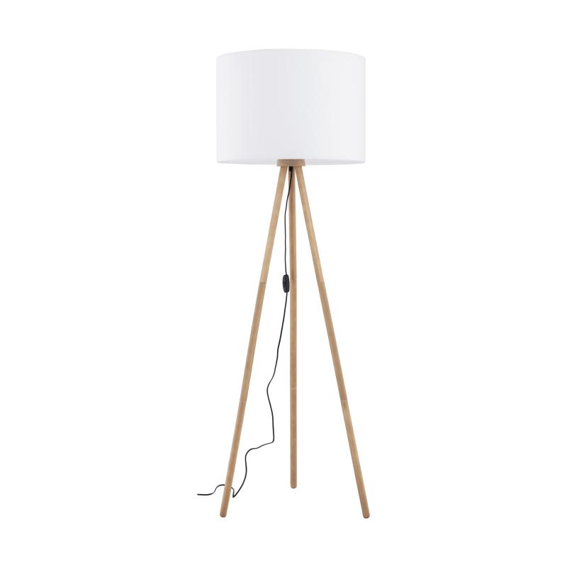 Tokyo white lampa podłogowa 1 sosna postarzana