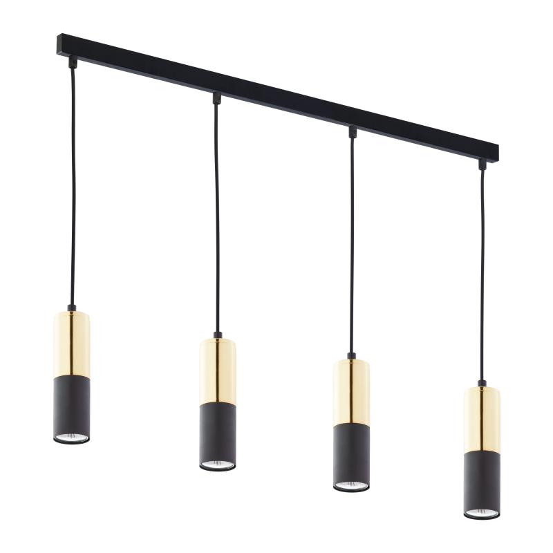 Elit black lampa wisząca 4 pł