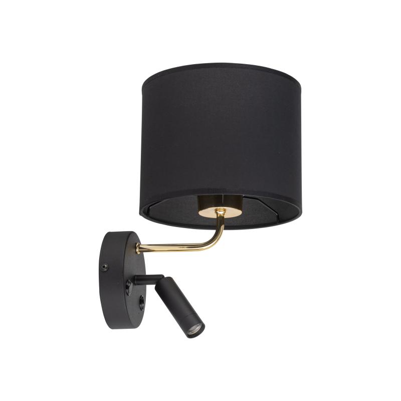 Richi black/gold kinkiet 2 E27+ G9