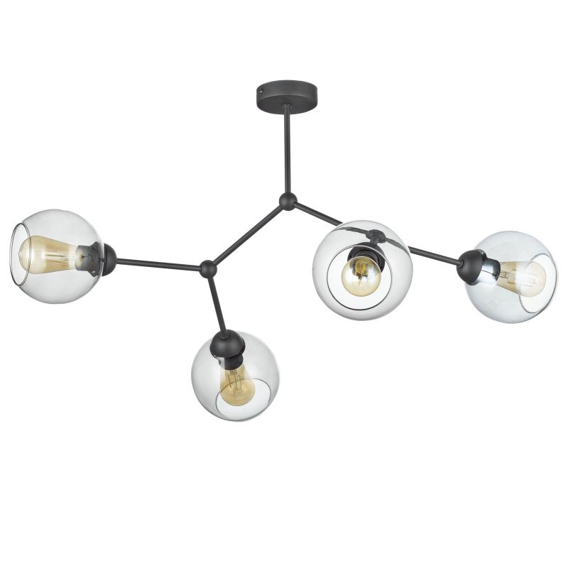 Fairy lampa sufitowa 4 pł czarna