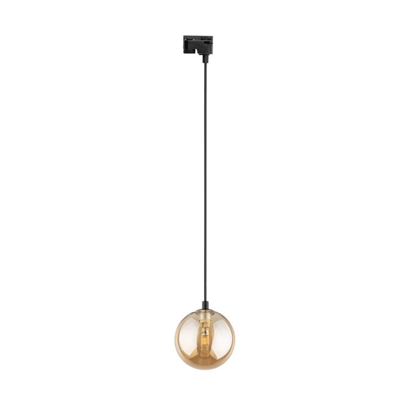 Tracer black amber glass wisząca 1 G9