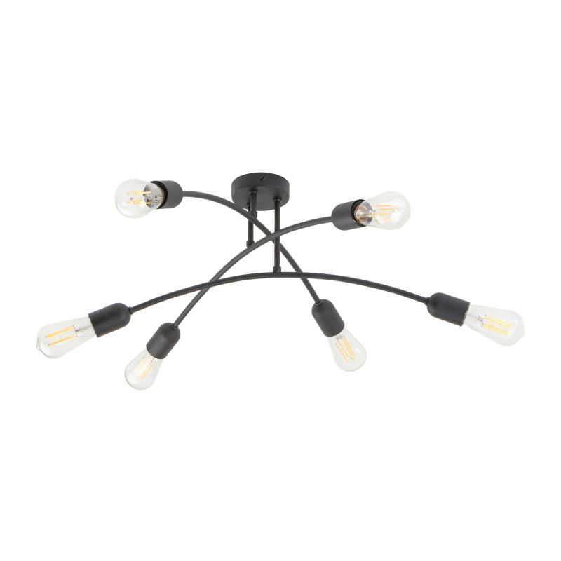 Helix black lampa sufitowa 6