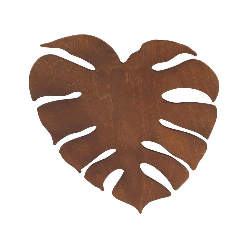 Monstera wood orzech kinkiet 3