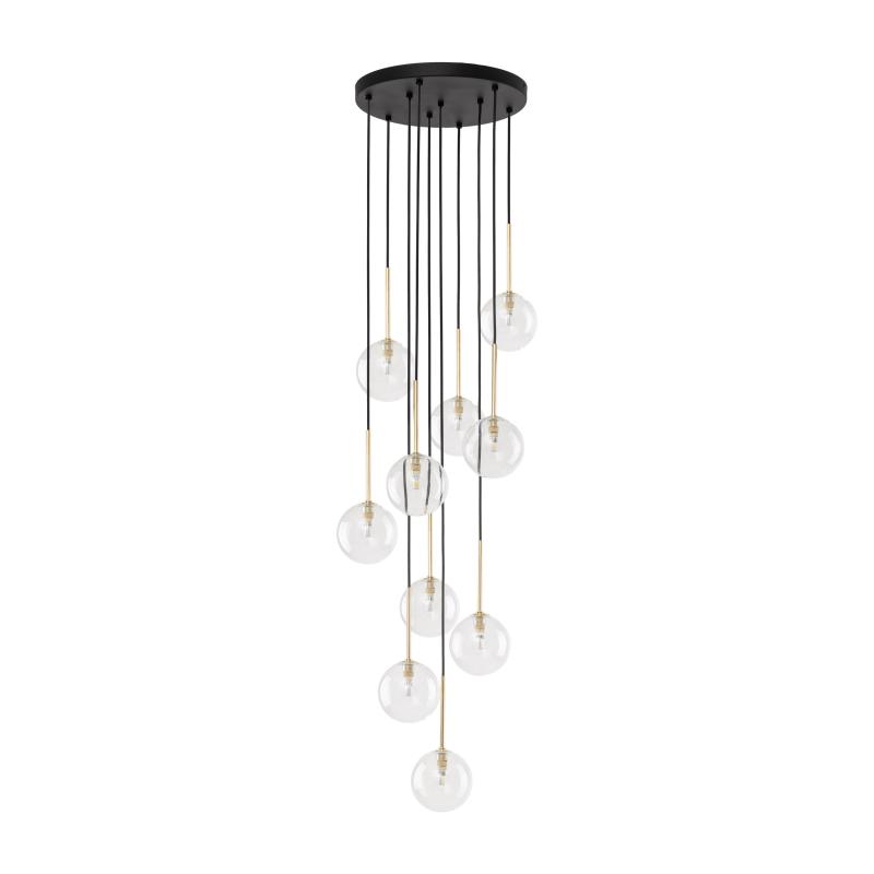 Nilos black / gold lampa wisząca 10