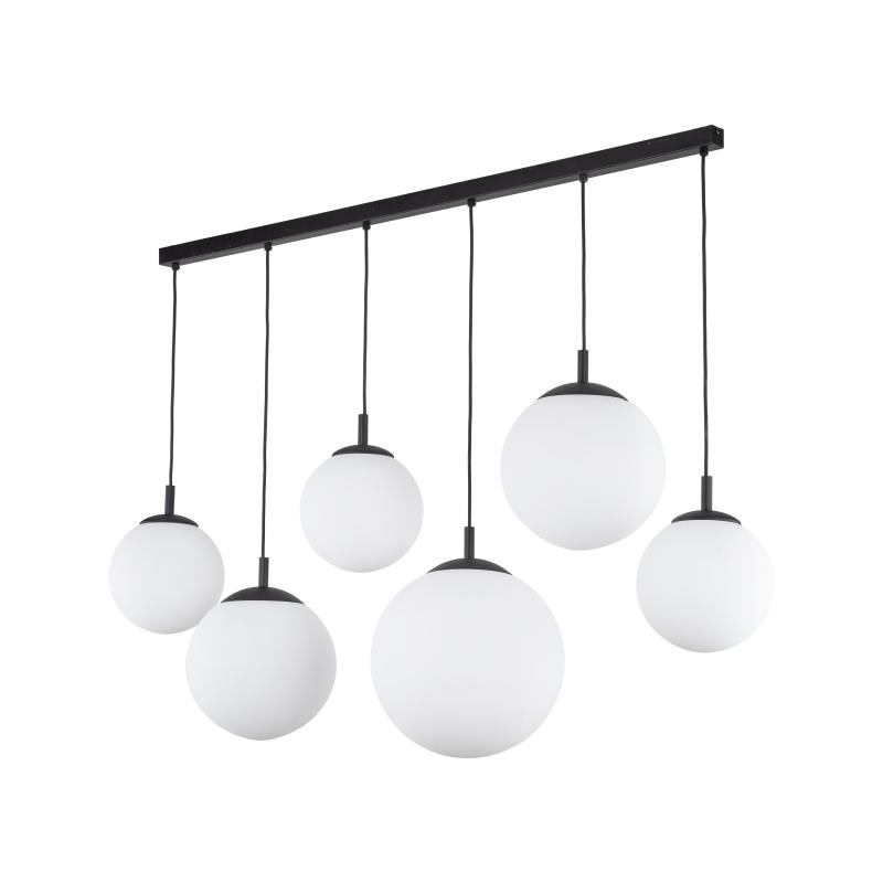 Esme white lampa wisząca 6 pł listwa