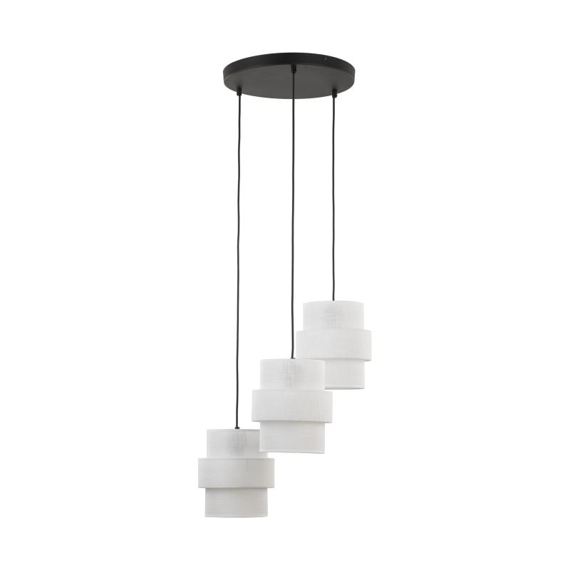 Calisto white lampa wisząca 3 koło