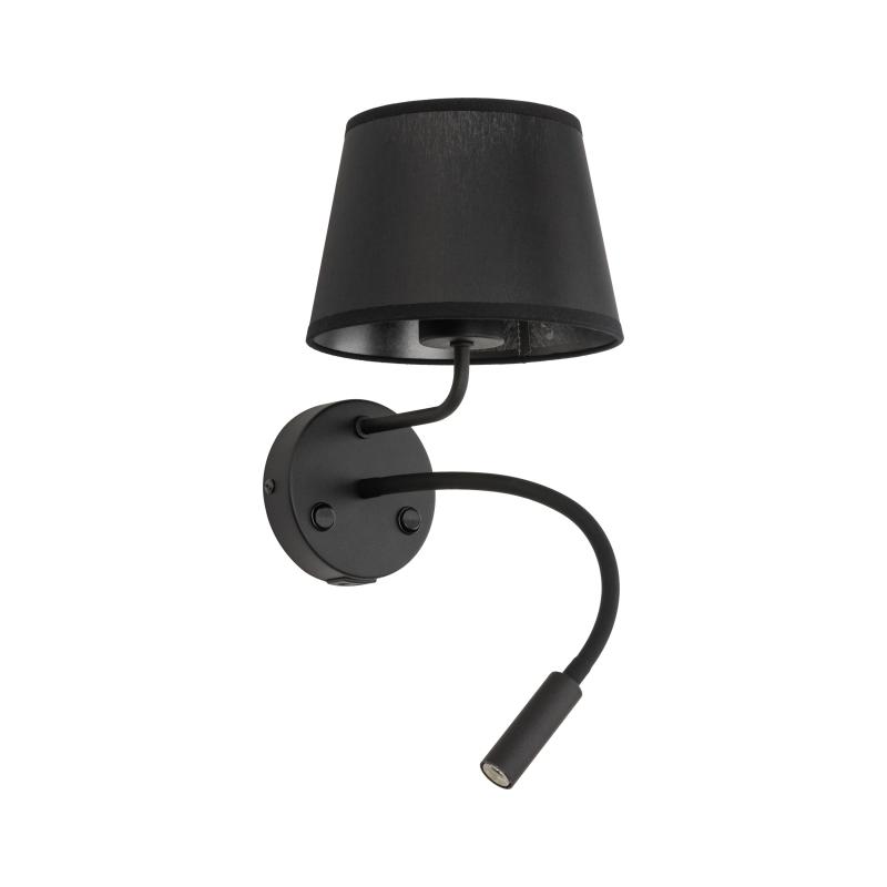 Maja black kinkiet 2 E27+ G9 + USB
