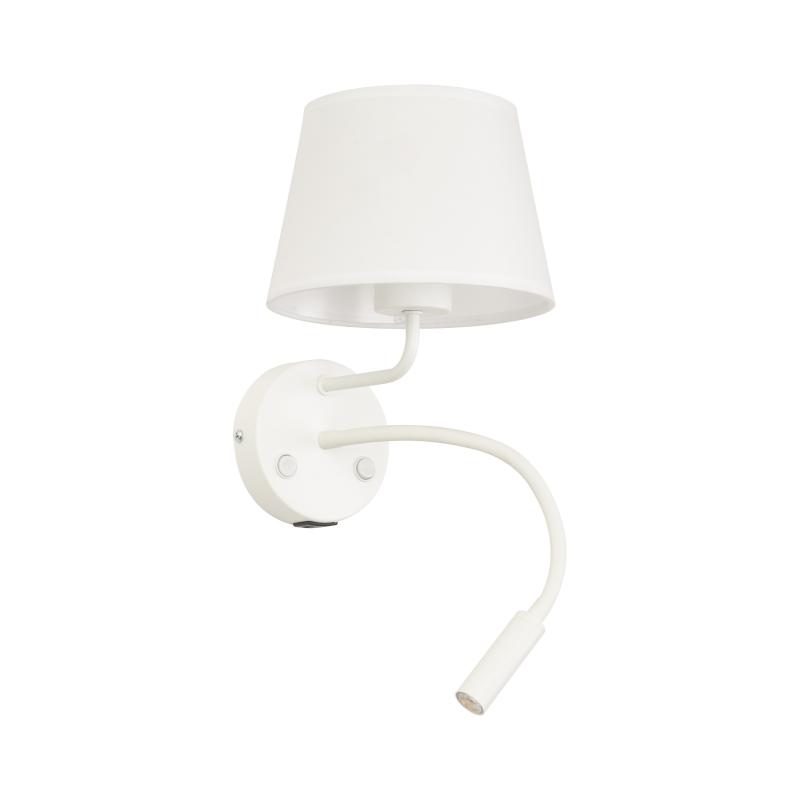 Maja white kinkiet 2 E27 + G9 + USB
